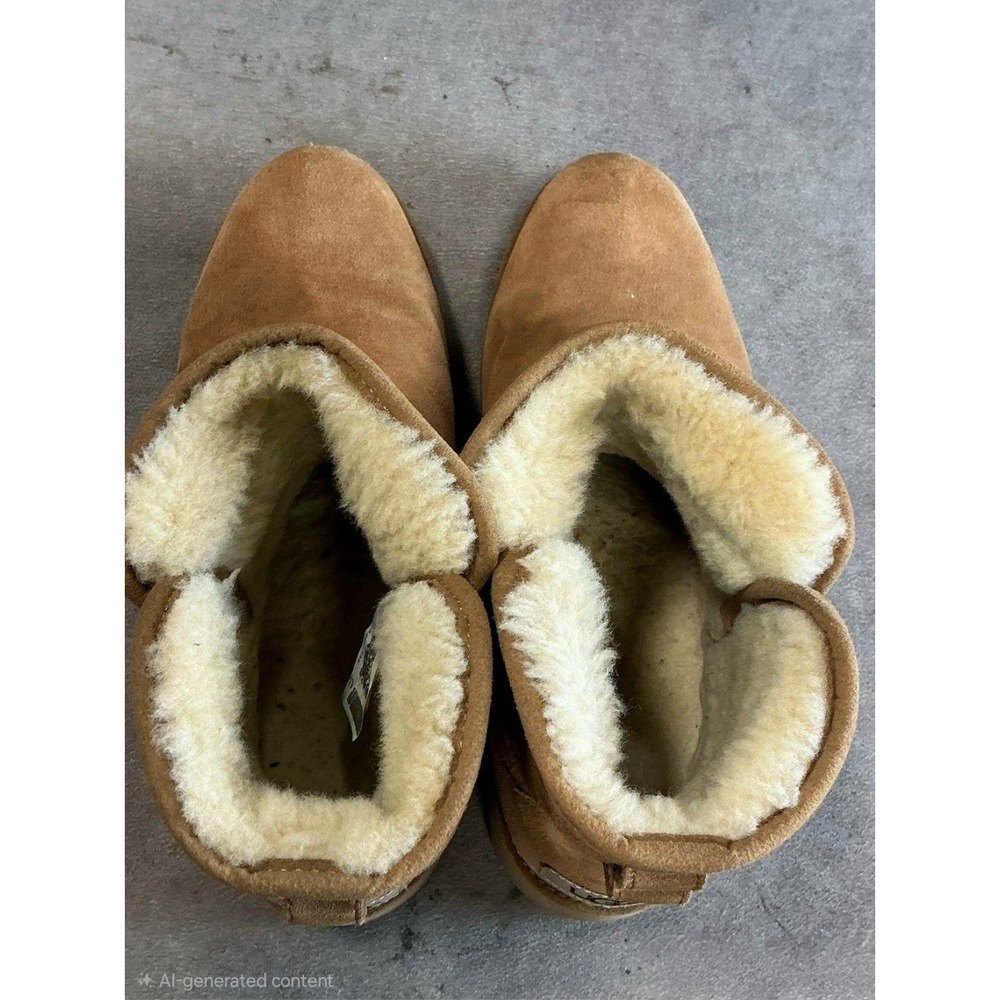 Ugg Kristin Classic Slim Chestnut Suede Wedge Ankle Boots 1012497 8.5 w/ box - Picture 6 of 9